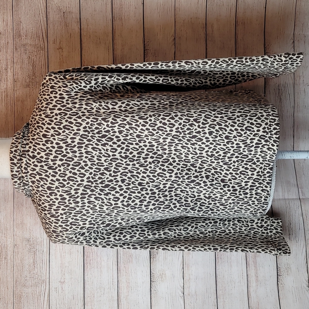 RAFAEL SPORT BROWN LEOPARD PRINT TWO PIECE JOGGING SUIT - Picture 6 of 16